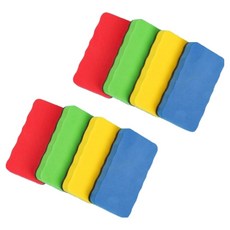 올어바웃하나 자석 화이트보드 지우개 2종 x 4p 세트, 빨간, 노랑, 초롱, 파랑