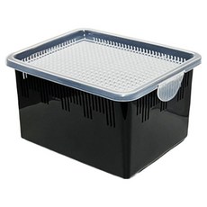 두렙 파충류 적재형 캐슬 사육장 중형, 1개, 블랙