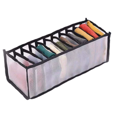 온 라이프 메쉬 칸막이형 언더웨어 정리 수납함 11칸, 블랙, 1개