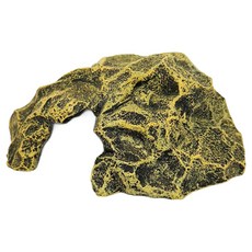 두렙 도마뱀 크레스티드게코 용품 동굴 은신처, 골드, 1개