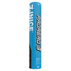 JNICE 久奈司 PROAERO 3 耐用比賽級羽毛球 76球速, 白色, 1套, 12個裝
