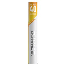 JNICE 久奈司 AIRJNISE-40 大賽級專用羽毛球 76球速, 白色, 1套, 12個裝