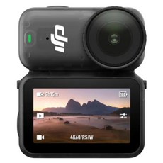 DJI 大疆創新 運動攝影機 標準套裝 128GB, 黑色, Osmo Nano