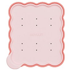 모윰 과즙망 큐브 아이스 트레이, 라즈베리 코랄, 1개, 54ml