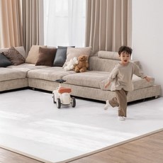 ILILO PETS 兒童用黏貼式魔術拼圖地墊, 4個, 白色貝殼