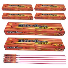 파이어아트 새쫓기 야생동물 피리빵 버드헌터 34.5cm 50p, 100g, 6개