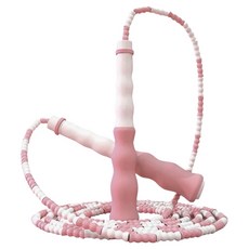 아벨로 파스텔 색상 소프트 구슬 줄넘기, 파스텔 핑크, 1개