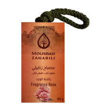 MOUSBAH ZANABILI 薩納貝莉 晨露玫瑰懸掛式快乾香氛皂, 125g, 1個