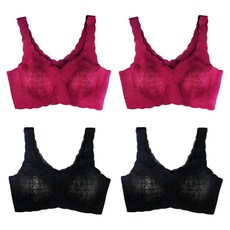 SOFT LIGHT 蕾絲漫舞 無痕貼合內衣4件組 9966