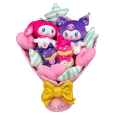 Sanrio 三麗鷗 酷洛米&美樂蒂紀念絨毛花束, 混和顏色, 1個, 12吋