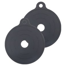 소노리떼 실리콘 인덕션 보호매트 웨이브 대형 22cm, 차콜, 2개