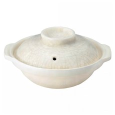 萬古燒 7號貫入淺砂鍋 + 蓋 日本製, 1個, 22cm