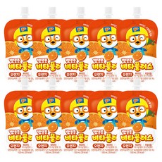 팔도 뽀로로 비타플러스 음료 오렌지, 100ml, 10개