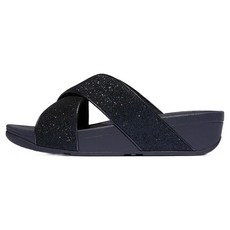 fitflop 女款 LULU 亮片灰塵交叉拖鞋