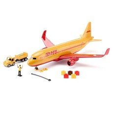 시쿠 DHL 화물 비행기와 액세서리 세트 SK1702, 1세트, 혼합색상