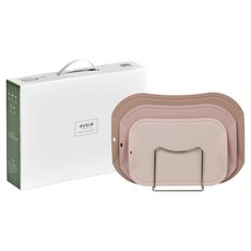 doble 防刮抗菌砧板3件組 + 不鏽鋼架 + 禮盒組