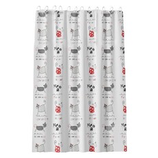 원이네 모던 디자인 방수 샤워커튼, 캣츠, 1개