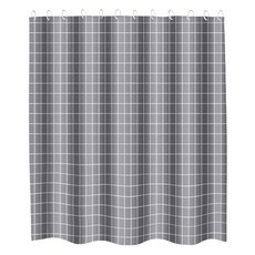 원이네 모던 디자인 방수 샤워커튼, 모노그레이, 1개