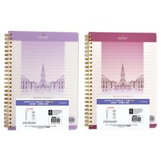 OXFORD 노트 PP 스프링노트 A5 좌철 포켓폴더 포함 80p, 랜덤발송, 2개 랜덤발송, 2개