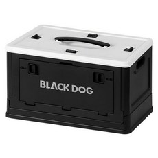 BLACK DOG 黑狗 雙開門折疊置物箱 13L, 夜幕黑, 1個, 1層