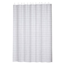 원이네 모던 디자인 방수 샤워커튼, 모노화이트, 1개