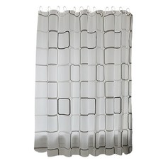원이네 모던 디자인 방수 샤워커튼, 모던스퀘어, 1개