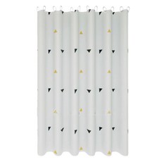 원이네 모던 디자인 방수 샤워커튼, 트라이앵글, 1개