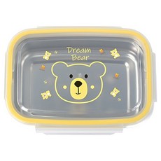 kitchen U 小熊雙層不鏽鋼便當盒 800ml