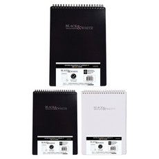 OXFORD 노트 Black&White 4 스프링노트 A5 상철 80p, 랜덤발송, 3개