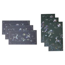 멜로우스토리 길상연서 컬렉션 봉투 2종 x 3p 세트, 혼합색상, 1세트