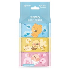 크리넥스 에코그린 쁘띠 물티슈, 50g, 10매, 6팩