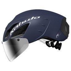 KABUTO OGK Aero R2 自行車安全帽 AR-5, 霧面海軍藍 + 銀色鏡面, 1個