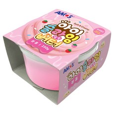아모스 아이슬라임 말랑버터, 분홍, 250g, 1개
