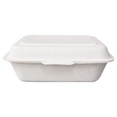 Bloom at home 紙漿便當紙容器 蓋子一體成型 1格, 15個, 1入