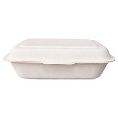 블룸엣홈 펄프 도시락 종이용기 뚜껑일체형 600ml, 20개, 1개입