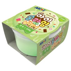 아모스 아이슬라임 말랑버터, 연두, 250g, 1개