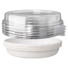 Bloom at home 紙漿橢圓形便當紙容器 + 蓋子組合 小型