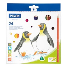 MILAN 油性三角色鉛筆, 1套, 24個