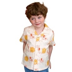 Bekiz 兒童夏威夷風夏季襯衫