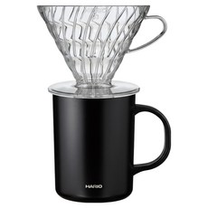 하리오 드리퍼 VDR-03-T + 머그컵 B CMG-470 세트, 1세트, 드리퍼 + 머그컵, 470ml 1세트, 드리퍼 + 머그컵, 470ml