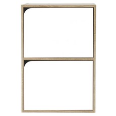 PEACHY LIFE 完美主義 Alma日式木紋雙格櫃 弧門, 漂流木配白, 1件