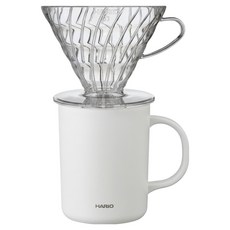 하리오 드리퍼 VDR-03-T + 머그컵 W CMG-470 세트, 1세트, 드리퍼 + 머그컵, 470ml 1세트, 드리퍼 + 머그컵, 470ml