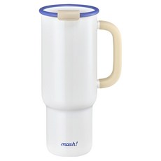 모슈 팝업 스트로우 텀블러, 화이트, 820ml, 1개