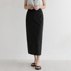 앤드스타일 여성용 숏/기본 기장 텐션 H라인 롱스커트 264680