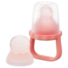 모윰 이지팝 치발기 과즙망, 라즈베리 코랄, 1개