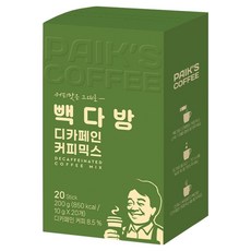빽다방 디카페인 커피믹스, 10g, 1개, 20개입