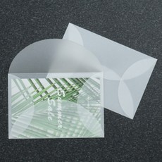 오르비엘 결혼식 꽃잎 청첩장 반투명 봉투, 30개
