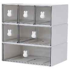 데스크 오거나이저 1칸 + 2칸 + 3칸 세트 대형, 화이트, 1세트