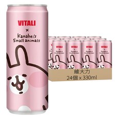 維大力 香檳風味氣泡飲, 24個, 330ml