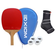 참피온 탁구라켓 슈프림 3 펜홀더 + 케이스 + 보호대 세트, 1세트